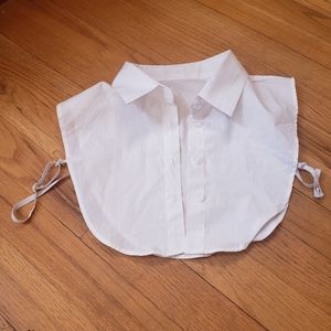 *NEW** White Button collar shirt insert